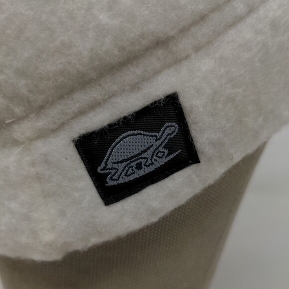 Unbranded Men's Knit Beanie Hat White Acrylic Vintage Made USA Turtle Logo - Picture 6 of 10